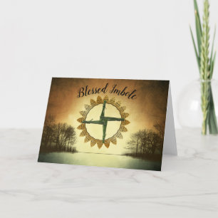 Carte Béni Imbolc Pagan Wiccan Holiday Sabbat Blank