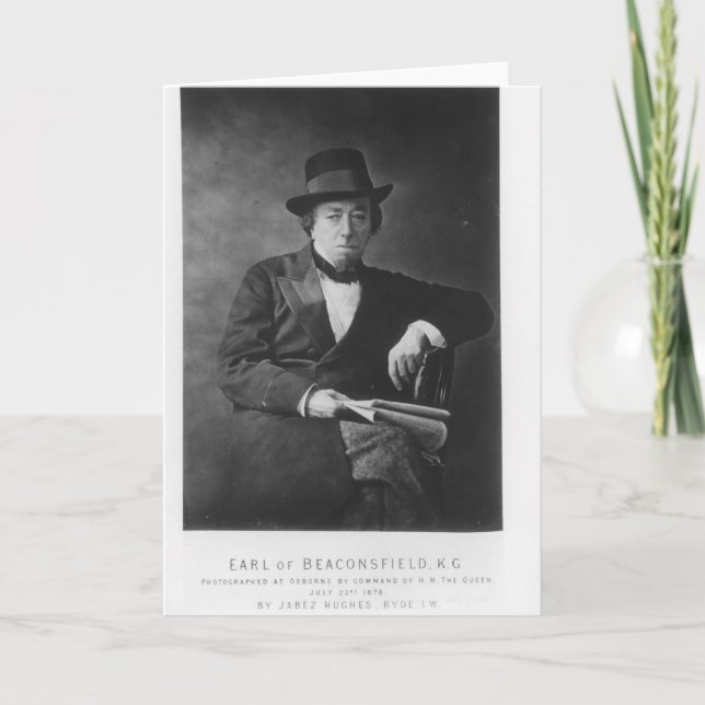 Carte Benjamin Disraeli, ęr comte de Beaconsfield (Devant)