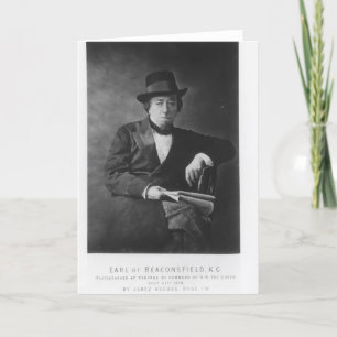 Carte Benjamin Disraeli, ęr comte de Beaconsfield