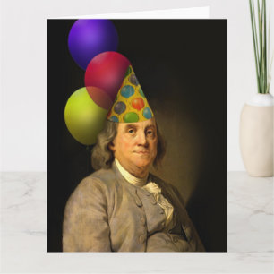 Carte Benjamin Franklin Joyeux anniversaire