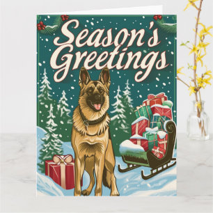 Carte Berger allemand Joyeux Noël