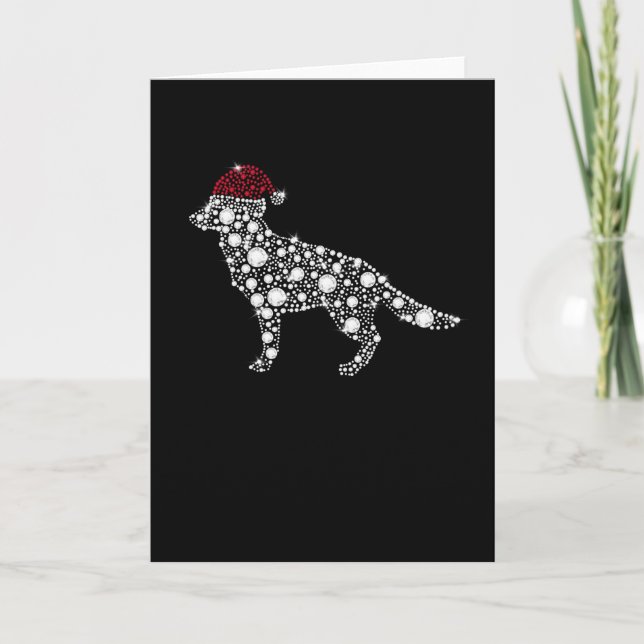 Carte Berger allemand Père Noël Chemise femmes Noël (Devant)