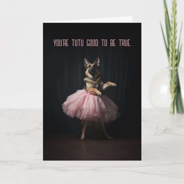 Carte Berger allemand Saint-Valentin (Devant)