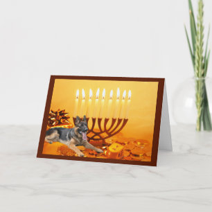 Carte    berger allemandChanukah Menorah1