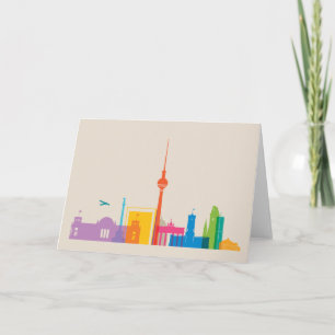 Carte Berlin, paysage urbain de l'Allemagne