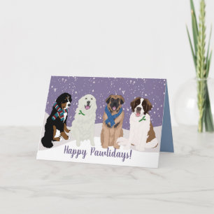 Carte Bernese Leonberger Pyrénées St Bernard Noël