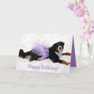 Carte Bernese Mountain Dog Anniversaire
