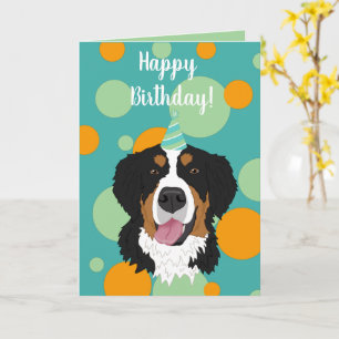 Carte Bernese Mountain Dog Anniversaire