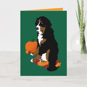 Carte Bernese Mountain Dog Automne Blair