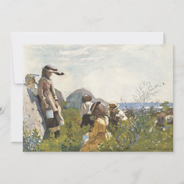 Carte Berry Pickers | Winslow Homer (Devant)