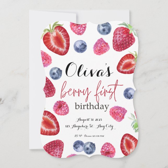 Carte Berry premier anniversaire (Devant)