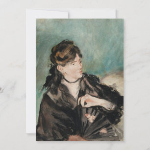 Carte Berthe Morisot avec ventilateur   Édouard Manet