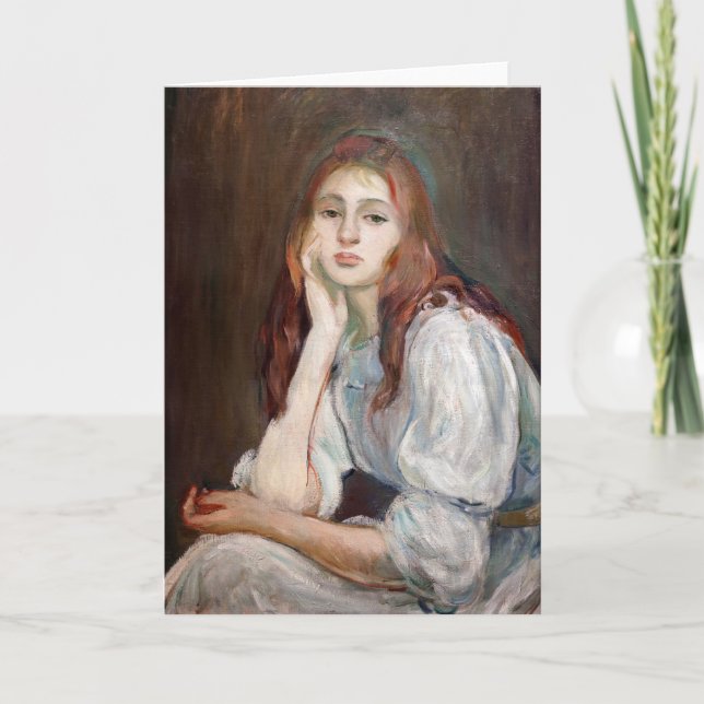 Carte Berthe Morisot - Julie Daydreaming (Devant)