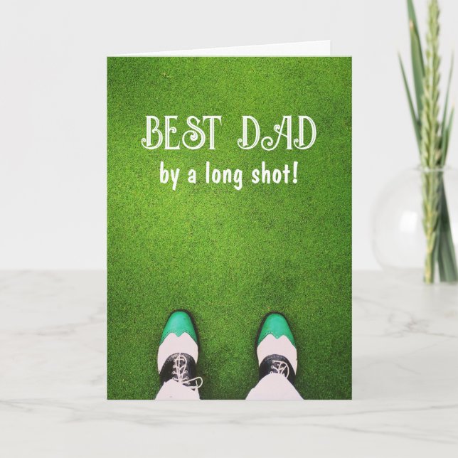 Carte Best Dad by a Long Shot Card (Devant)