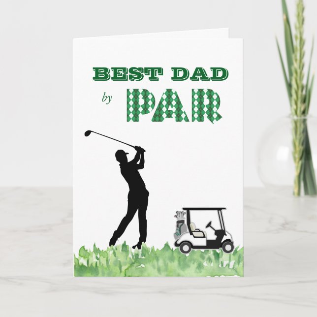 Carte Best Dad by Par Father's Day Card (Devant)