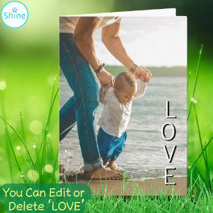 Carte Best DAD Ever Meilleur Père Jamais amour photo per