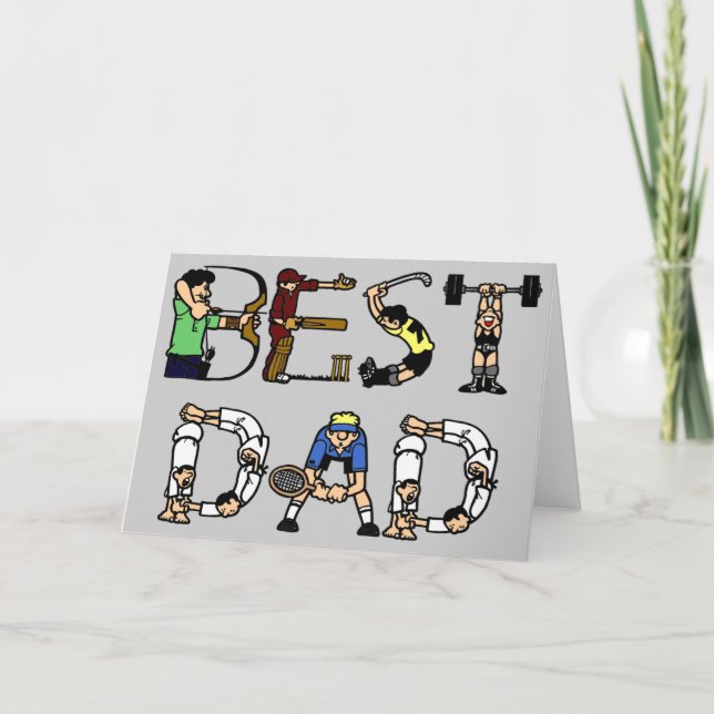 Carte Best Dad Sports Fun (Devant)