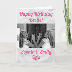 Carte Best Friends Besties BFF Anniversaire Ajouter des 