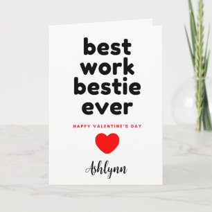 Carte Bestie de travail amusant Saint Valentin