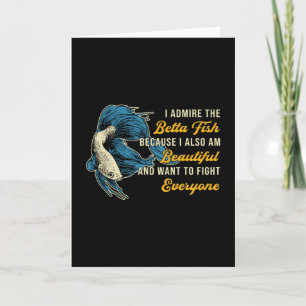 Carte Betta Fish Parce Que L'Amoureux De L'Aquarium Comb