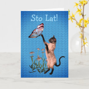 Carte Beurre de chat polonais mignon