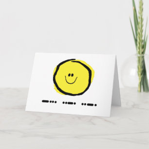 Carte BFF dans Morse Code Greeting Card