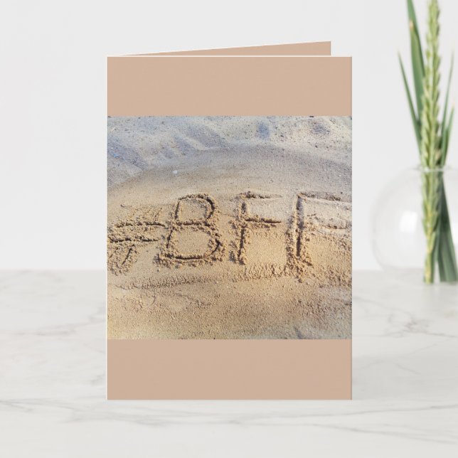 Carte #BFF Meilleurs amis pour toujours, Parole sur la p (Devant)