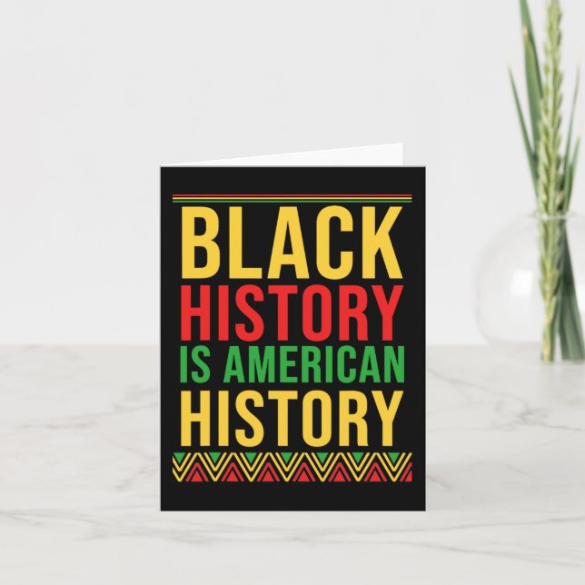 Carte Bhm Gift Histoire Noire Histoire Américaine Afriqu (Devant)