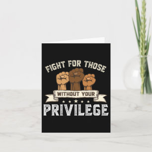 Carte Bhm Lutte pour sans votre privilège Histoire noire