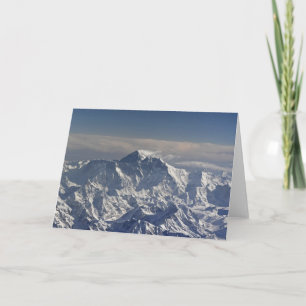 Carte BHOUTAN. Neige éternelle sur l'Everest Mountain,