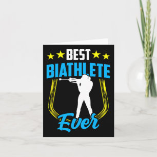 Carte Biathlète Meilleur Sport Biathlon Biathlon Biathlo