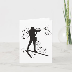 Carte Biathlète Ski nordique Biathlon 10 