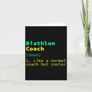 Carte Biathlon Coach Définition Funny Biathlète Humour 1