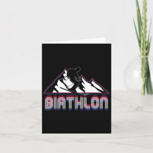 Carte Biathlon tir Sport Cible Ski Concours