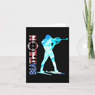 Carte Biathlon Usa Drapeau Vêtements American Cross-coun