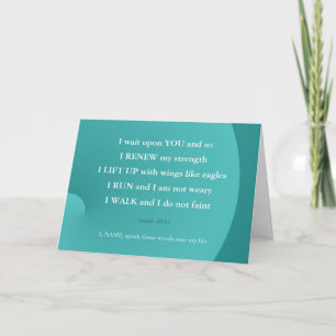 Carte Bible Verse Guérir Isaiah Walk Card