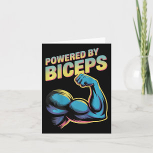 Carte Biceps D'Humour De Salle De Sport Funny Biceps Bic