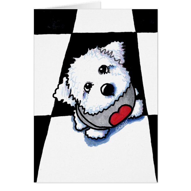 Carte Bichon Baby Note Card (Devant)
