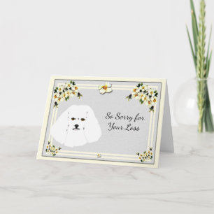 Carte Bichon Frise avec la sympathie Dogwood