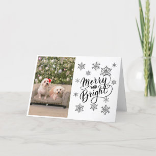 Carte Bichon Maltese Christmas Tree Card
