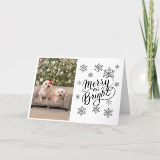 Carte Bichon Maltese Christmas Tree Card