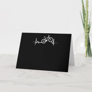 Carte Bicycle Heartbeat Cyclisme Vélo de montagne