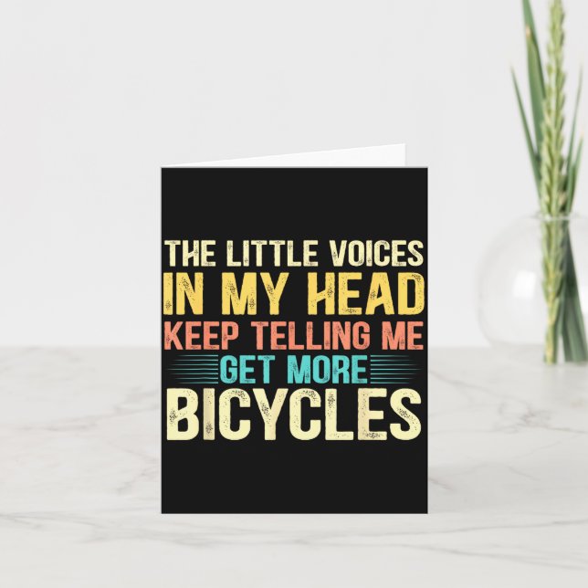 Carte Bicycle Lover Funny Quote Cycling Humor  (Devant)