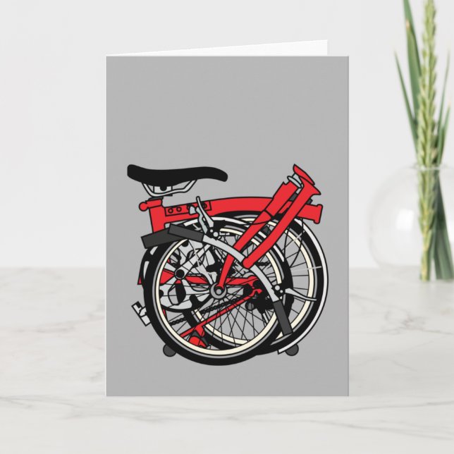 Carte Bicyclette de Brompton pliée (Devant)