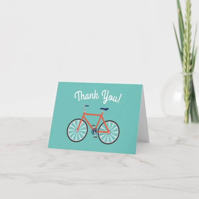 Carte Bicyclette mignonne Enfants Vélo Anniversaire Merc (Devant)