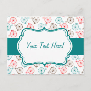 Carte Bicyclette personnalisée