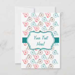 Carte Bicyclette personnalisée