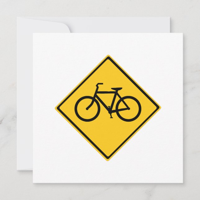 Carte Bicyclette pour panneau routier (Devant)