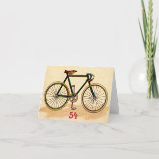 Carte Bicyclette vintage