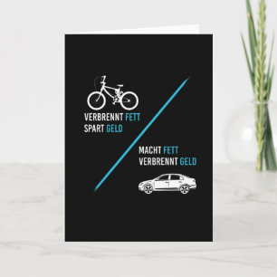 Carte Bicyclettes Gras Économies D'Argent Voiture Vous R